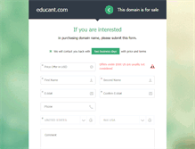 Tablet Screenshot of educant.com